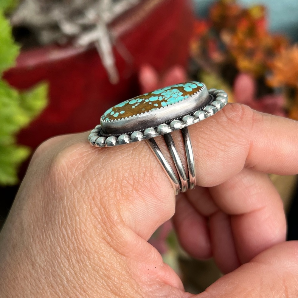 Number 8 Turquoise ring - Picture 2 of 4